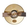 Newhouse Hardware Unlighted 2-1/2" Round Door Chime Push Button, Polished Brass BR5W